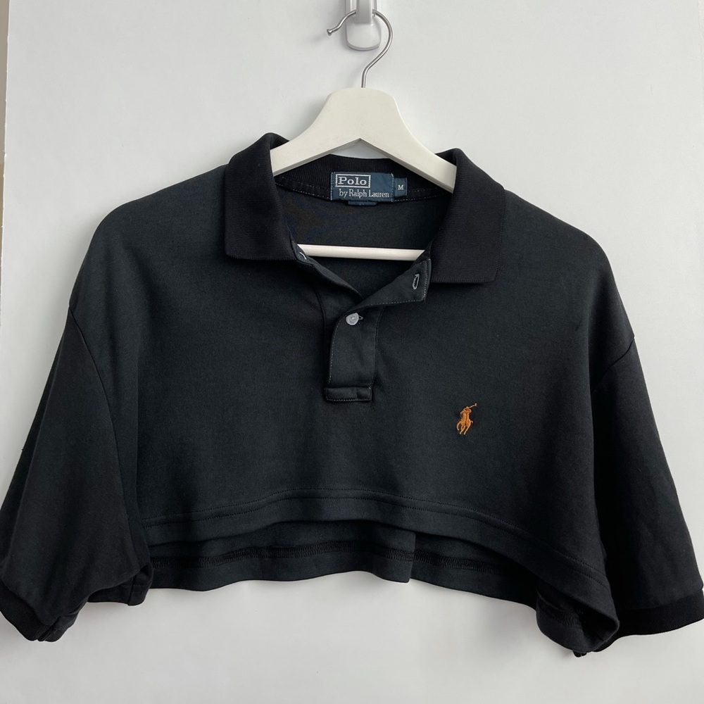 Polo by Ralph Lauren cropped black top